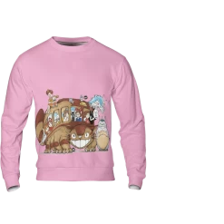 Ghibli Characters On Cat Bus 3D Sweatshirt