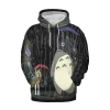 Totoro And The Sisters At The Bus Stop 3D Hoodie 2 Totoro And The Sisters At The Bus Stop 3D Hoodie -Ghibli Shop 3D 505 HF