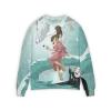 Spirited Away Sen And Haku In Water 3D Sweater 2 Spirited Away Sen And Haku In Water 3D Sweater -Ghibli Shop 3D 506 F