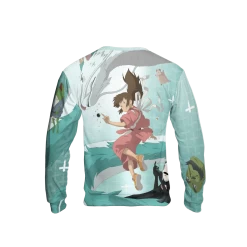 Spirited Away Sen And Haku In Water 3D Sweatshirt -Ghibli Shop 3D 506 SSB