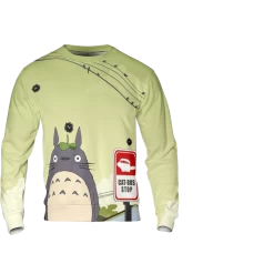Totoro At The Cat Bus Stop 3D Sweatshirt
