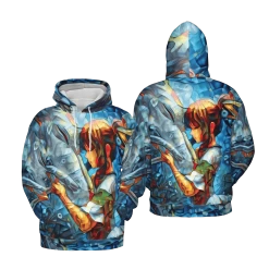Spirited Away Chihiro And Haku Canvas 3D Hoodie -Ghibli Shop 3D 509 H