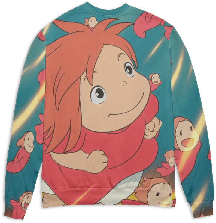 Ponyo Freedom 3D Sweater 4 Ponyo Freedom 3D Sweater - Image 2