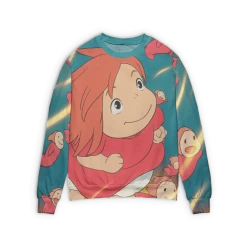 Ponyo Freedom 3D Sweater