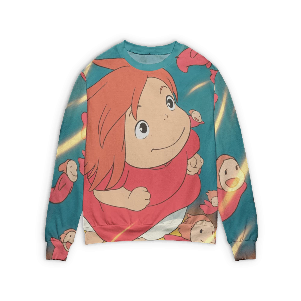 Ponyo Freedom 3D Sweater 3 Ponyo Freedom 3D Sweater