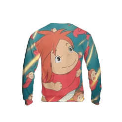Ponyo Freedom 3D Sweatshirt 5 Ponyo Freedom 3D Sweatshirt -Ghibli Shop 3D 511 SSB