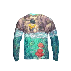Ponyo And Sosuke First Meet 3D Sweatshirt -Ghibli Shop 3D 515 SSB