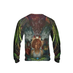 Princess Mononoke 3D Sweatshirt 5 Princess Mononoke 3D Sweatshirt -Ghibli Shop 3D 521 SSB