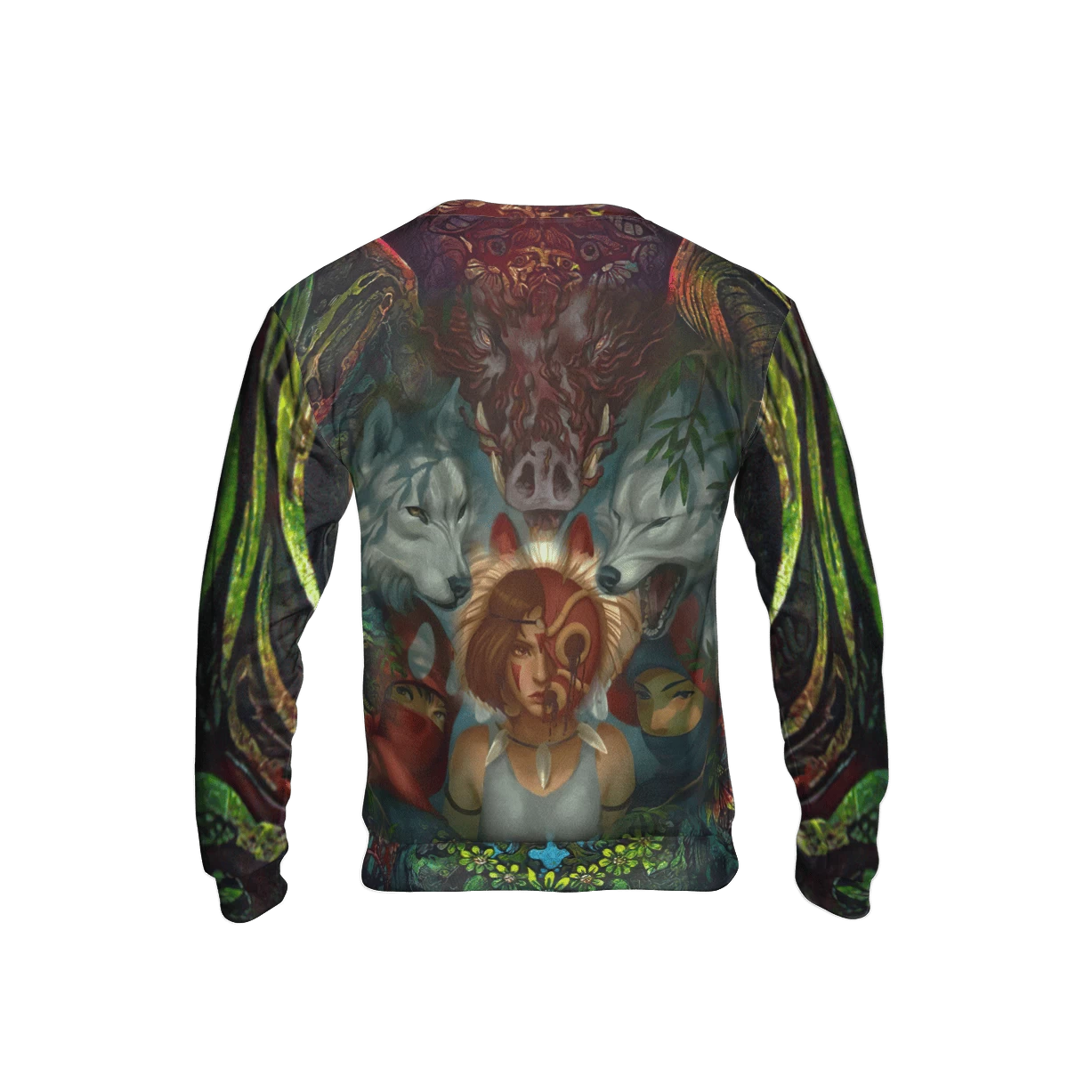 Princess Mononoke 3D Sweatshirt 4 Princess Mononoke 3D Sweatshirt - Image 2