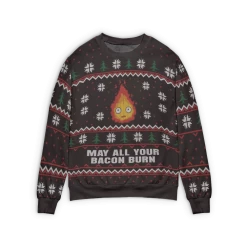 Howl’s Moving Castle – Calcifer Ugly Christmas Sweater
