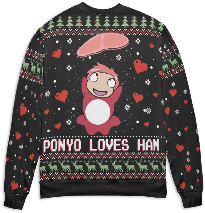 Ponyo Ugly Christmas Sweater 4 Ponyo Ugly Christmas Sweater - Image 2