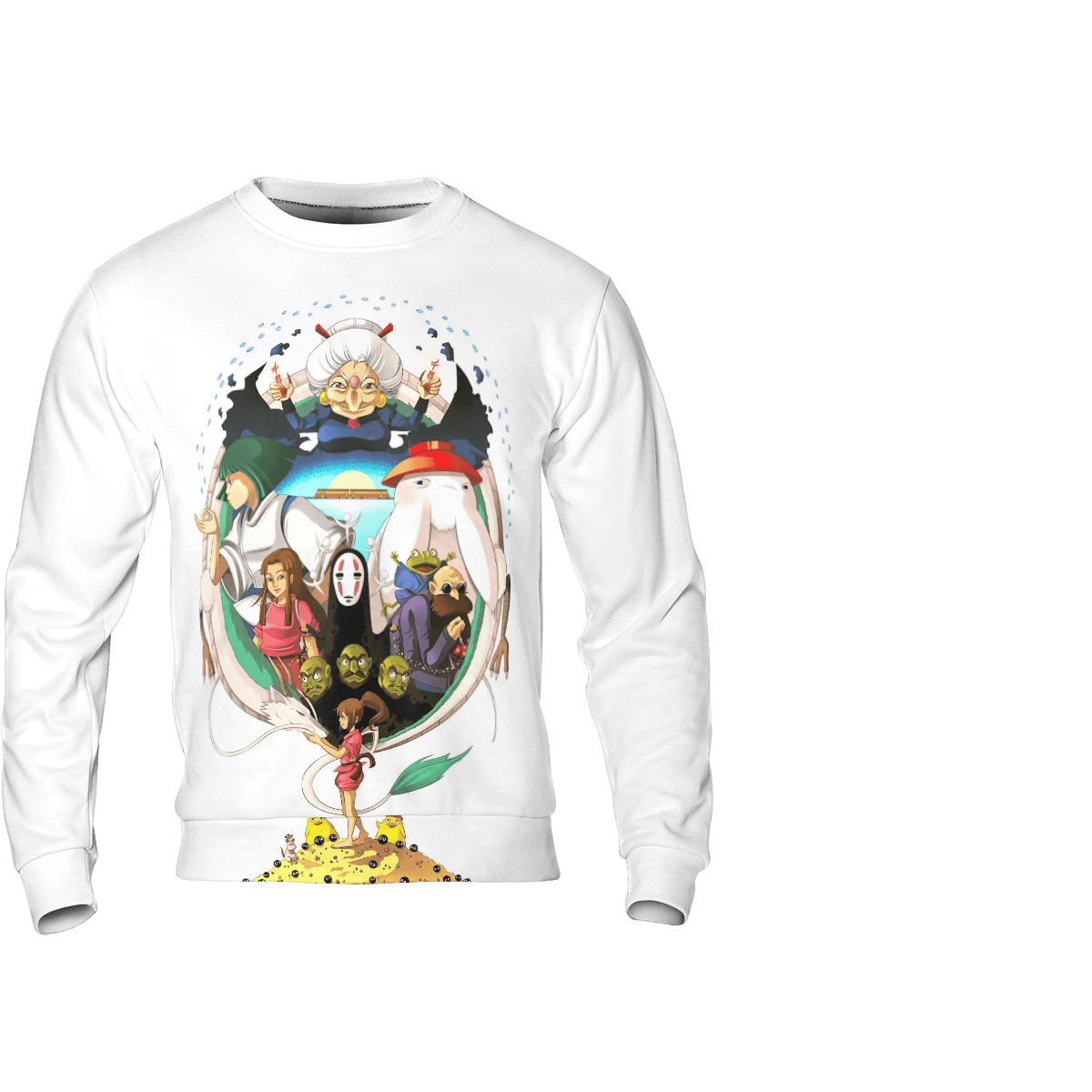 Spirited Away Combination Characters 3D Sweatshirt 3 Spirited Away Combination Characters 3D Sweatshirt
