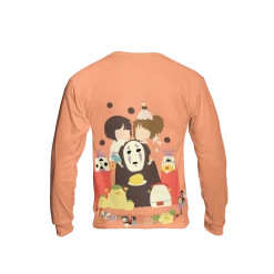 Spirited Away Funny Chibi 3D Sweatshirt 5 Spirited Away Funny Chibi 3D Sweatshirt -Ghibli Shop 3D 537 SSB