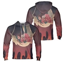 Spirited Away – Sen Riding Haku 3D Hoodie 5 Spirited Away – Sen Riding Haku 3D Hoodie -Ghibli Shop 3D 538 mk