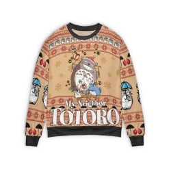 My Neighbor Totoro Ugly Christmas Sweater Style 2