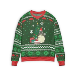 My Neighbor Totoro Green Ugly Christmas Sweater