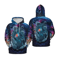 Ponyo On The Sea 3D Hoodie 5 Ponyo On The Sea 3D Hoodie -Ghibli Shop 3D 549 H