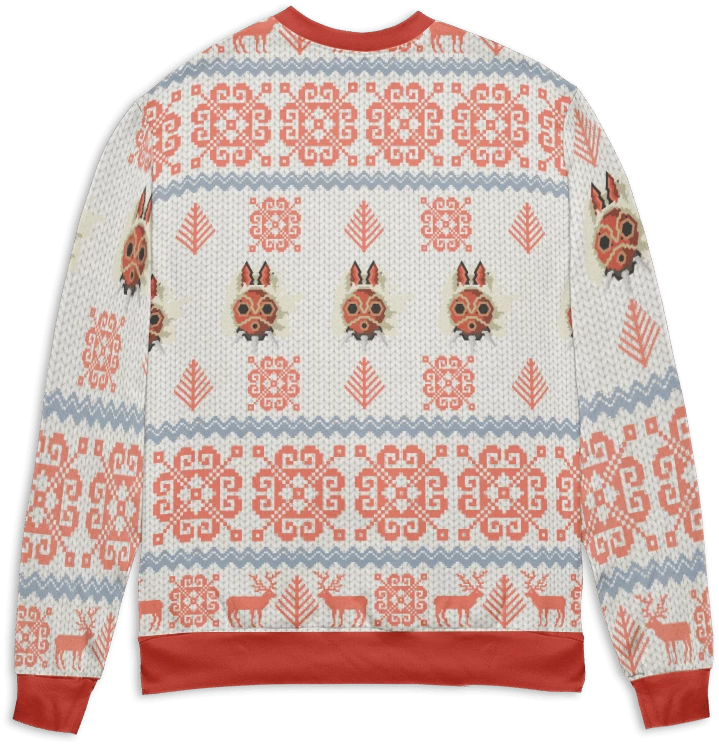 Ghibli Characters Riding Haku Dragon Ugly Christmas Sweater 4 Ghibli Characters Riding Haku Dragon Ugly Christmas Sweater - Image 2