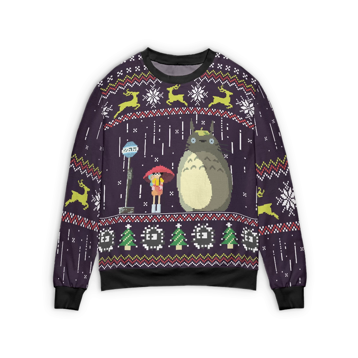Totoro – The Ugly Christmas Sweater Style 1 3 Totoro – The Ugly Christmas Sweater Style 1