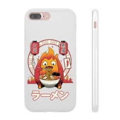 Howl’s Moving Castle – Calcifer Loves Ramen IPhone Cases