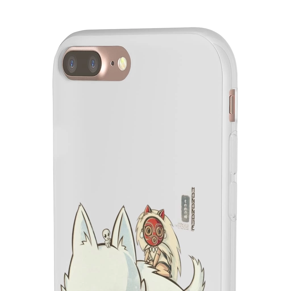 Princess Mononoke And The Wolf Cute Chibi Version IPhone Cases 4 Princess Mononoke And The Wolf Cute Chibi Version IPhone Cases - Image 2