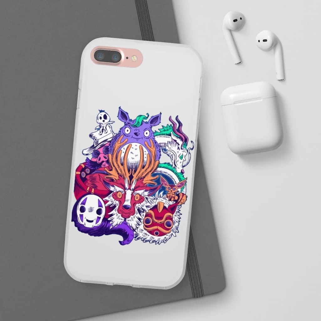 Ghibli Characters Creepy Style IPhone Cases 5 Ghibli Characters Creepy Style IPhone Cases - Image 3