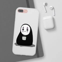 Cute No Face Kaonashi Drinking Hot Tea IPhone Cases -Ghibli Shop 45053 314