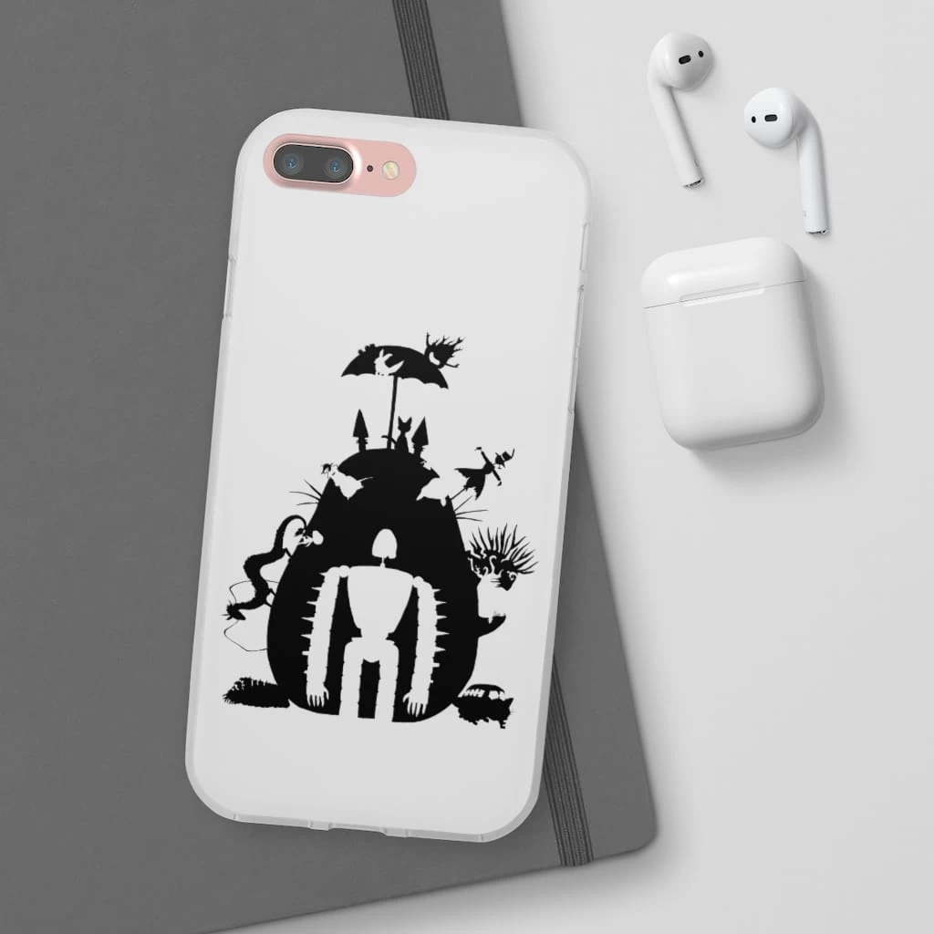Studio Ghibli Black & White Art Compilation IPhone Cases 5 Studio Ghibli Black & White Art Compilation IPhone Cases - Image 3