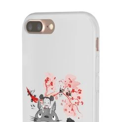 Totoro And The Girls By Sakura Flower IPhone Cases -Ghibli Shop 45053 61