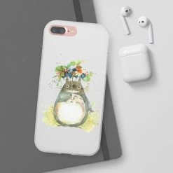 Totoro With Flower Umbrella IPhone Cases -Ghibli Shop 45053 8