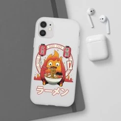 Howl’s Moving Castle – Calcifer Loves Ramen IPhone Cases -Ghibli Shop 62579 2 2