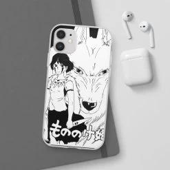 Princess Mononoke Black & White IPhone Cases -Ghibli Shop 62579 200