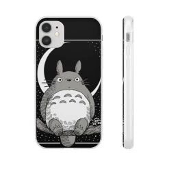 My Neighbor Totoro By The Moon Black & White IPhone Cases 37 My Neighbor Totoro By The Moon Black & White IPhone Cases -Ghibli Shop 62579 219