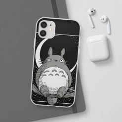 My Neighbor Totoro By The Moon Black & White IPhone Cases 39 My Neighbor Totoro By The Moon Black & White IPhone Cases -Ghibli Shop 62579 221