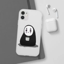 Cute No Face Kaonashi Drinking Hot Tea IPhone Cases -Ghibli Shop 62579 311