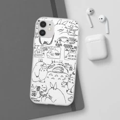 Totoro Original Character Sketch IPhone Cases -Ghibli Shop 62579 35