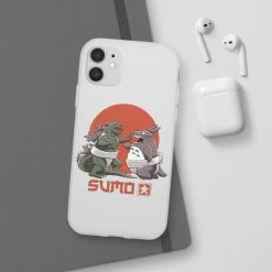 Totoro Vs Godzilla Sumo IPhone Cases -Ghibli Shop 62579 452