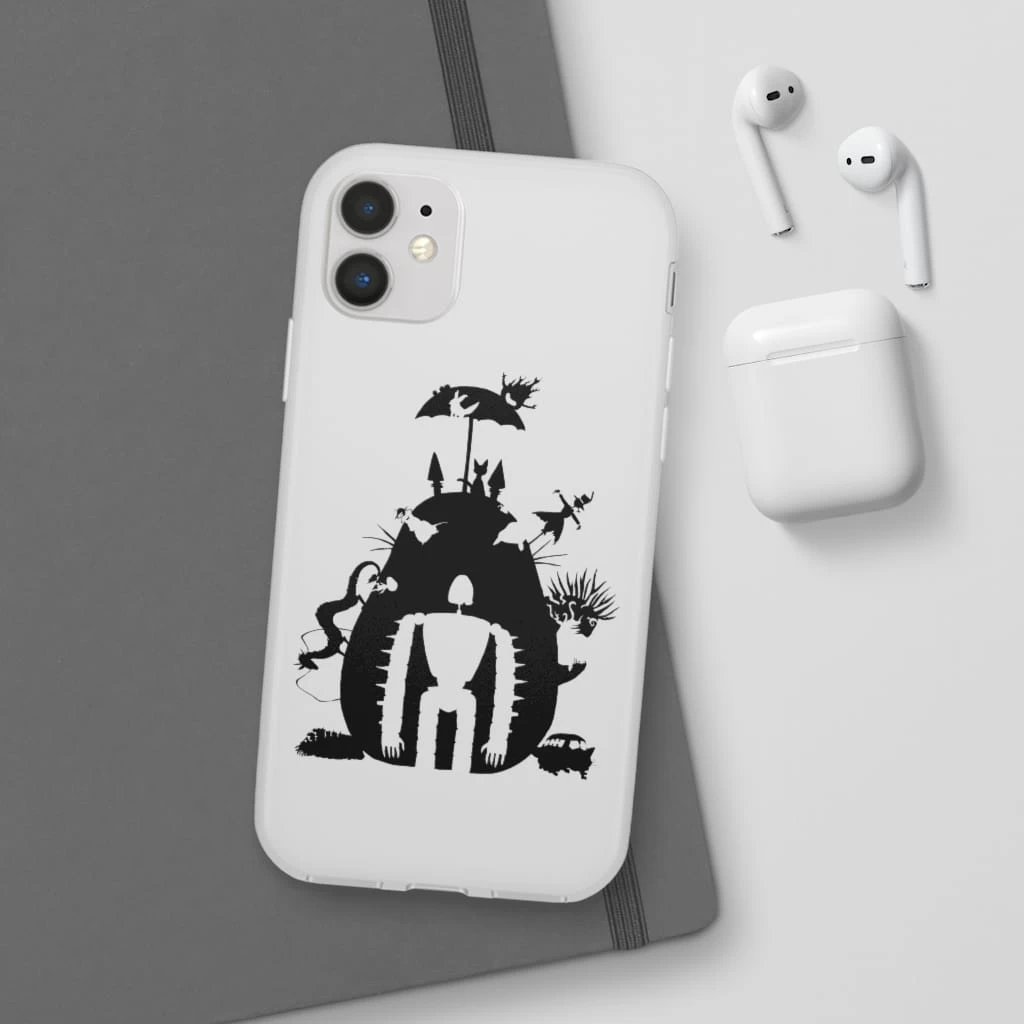 Studio Ghibli Black & White Art Compilation IPhone Cases 20 Studio Ghibli Black & White Art Compilation IPhone Cases - Image 18