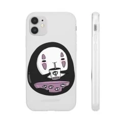 Cute No Face Kaonashi Drinking Bubble Tea IPhone Cases -Ghibli Shop 62579 594