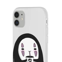 Cute No Face Kaonashi Drinking Bubble Tea IPhone Cases -Ghibli Shop 62579 595