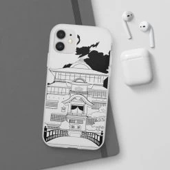 Spirited Away Bathhouse Illustrated Graphic IPhone Cases -Ghibli Shop 62579 752