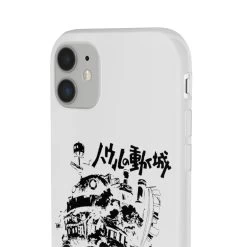 Howl’s Castle In Black And White IPhone Cases -Ghibli Shop 62579 79