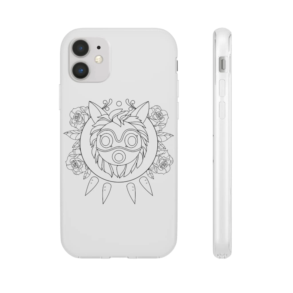 Princess Mononoke Mask In Black And White IPhone Cases 18 Princess Mononoke Mask In Black And White IPhone Cases - Image 16
