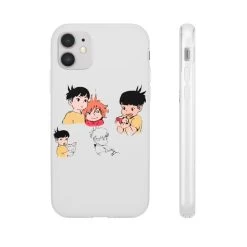 Ponyo And Sosuke Sketch IPhone Cases -Ghibli Shop 62579 9