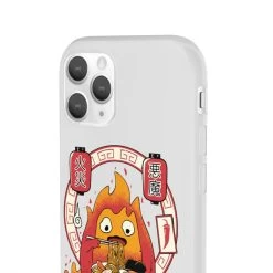 Howl’s Moving Castle – Calcifer Loves Ramen IPhone Cases -Ghibli Shop 62580 1 2