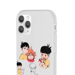 Ponyo And Sosuke Sketch IPhone Cases -Ghibli Shop 62580 10