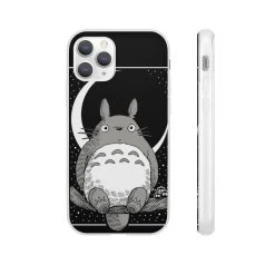 My Neighbor Totoro By The Moon Black & White IPhone Cases 40 My Neighbor Totoro By The Moon Black & White IPhone Cases -Ghibli Shop 62580 219