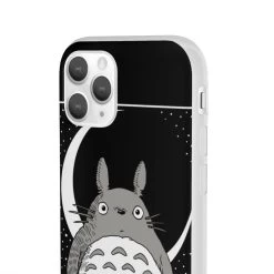 My Neighbor Totoro By The Moon Black & White IPhone Cases 41 My Neighbor Totoro By The Moon Black & White IPhone Cases -Ghibli Shop 62580 220