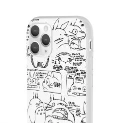 Totoro Original Character Sketch IPhone Cases -Ghibli Shop 62580 34