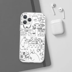 Totoro Original Character Sketch IPhone Cases -Ghibli Shop 62580 35